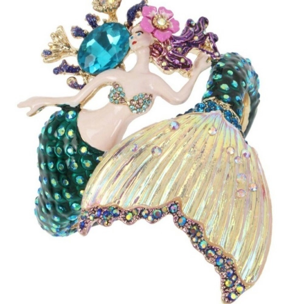 Betsey Johnson festival Mermaid cuff bracelet